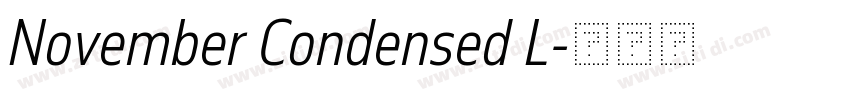 November Condensed L字体转换
